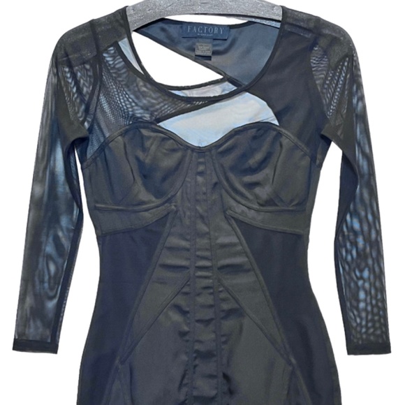 Factory by Erik Hart Black Shear Bodycon Dress - Picture 3 of 13